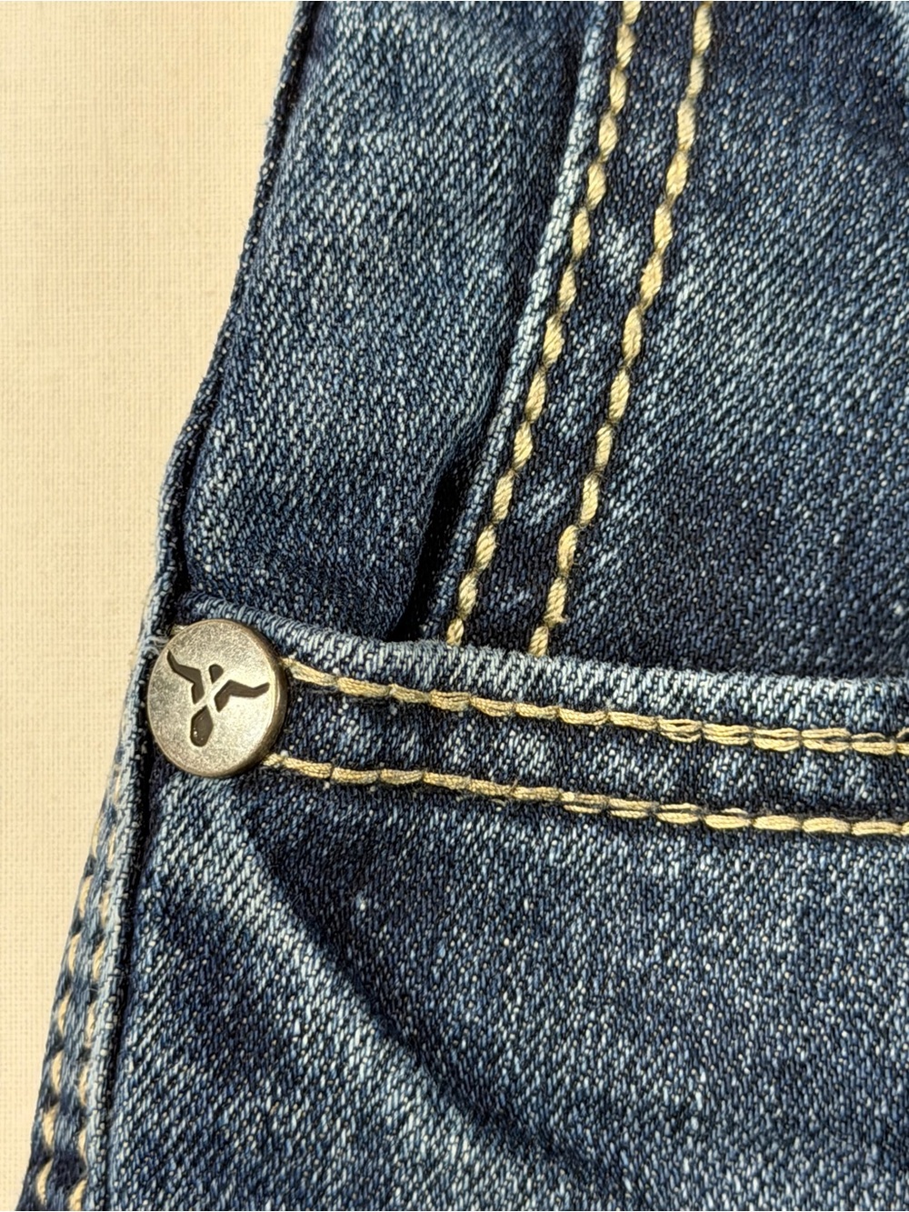 Wrangler 20X Indigo Blue Jeans with Contrast Stitching - Picture 5 of 11